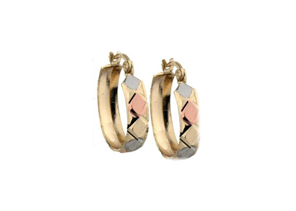 Tri Tone Plated | Fashion Earrings